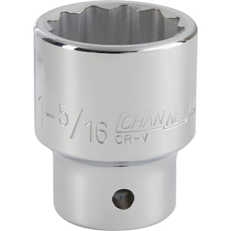 Channellock 3/4 In. Drive 1-5/16 In. 12-Point Shallow Standard Socket 309001